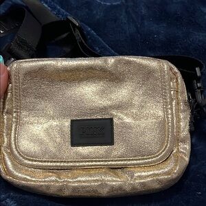 PINK victoria secret Gold Crossbody Bag